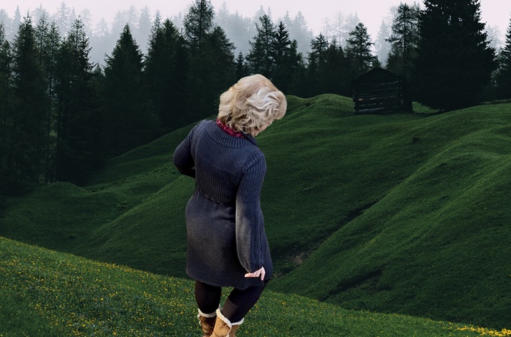 Caroline on mountain