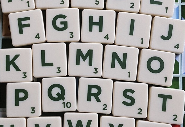 scrabble pieces