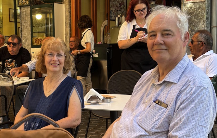 Caroline and RIchard in Athens