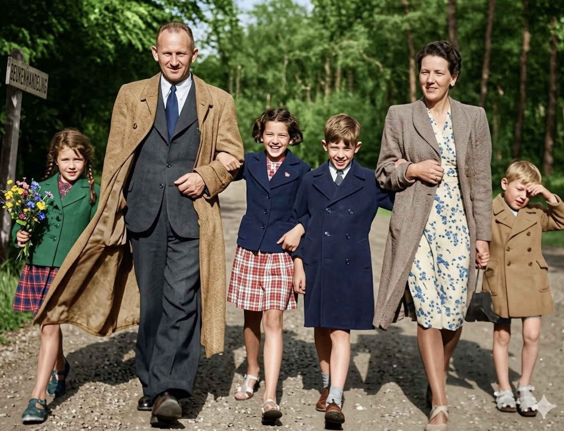 Hans and Rita with their children